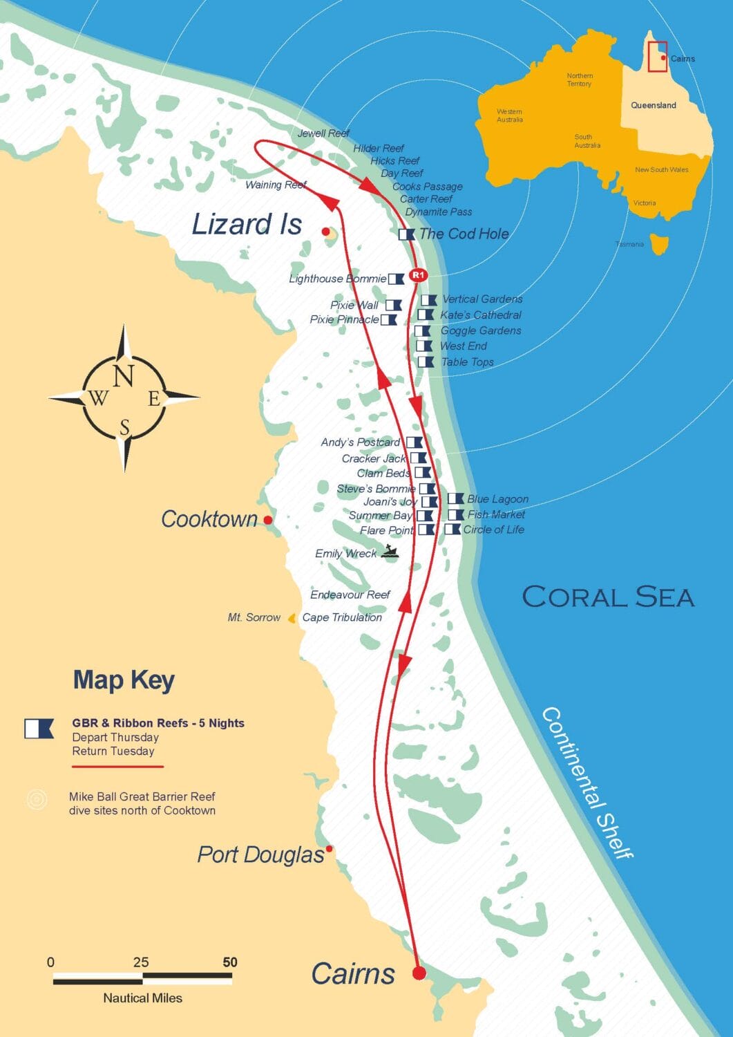 5Night GBR Ribbon Reefs